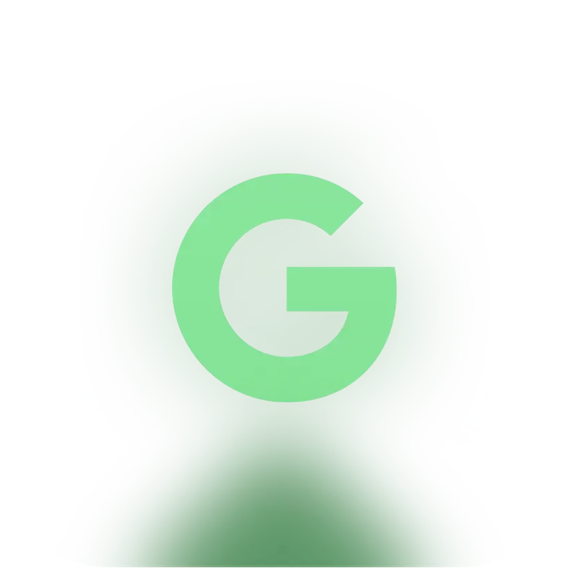 Ein stilisiertes „G“, das für eine Zertifizierung als Google-Partner steht und auf digitale Expertise im Bereich Google-Produkte und -Services hinweist.