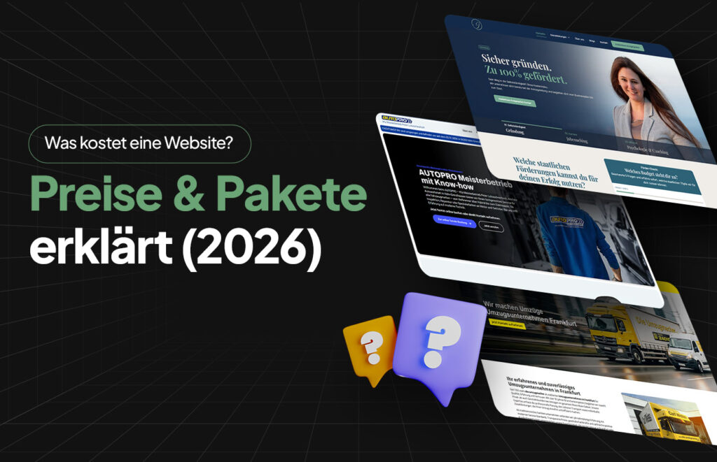 Was kostet eine Website?Preise & Pakete ehrlich erklärt (2026)