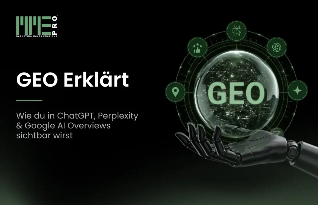GEO erklärt: Wie du in ChatGPT, Perplexity & Google AI Overviews sichtbar wirst